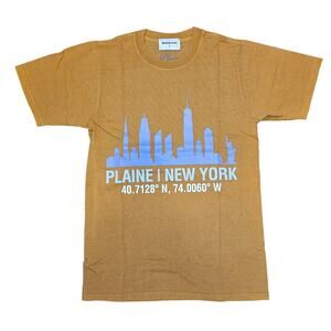 Melrose Place Plaine Short Sleeve Crew Neck T Shirt New York City Scape Size S
